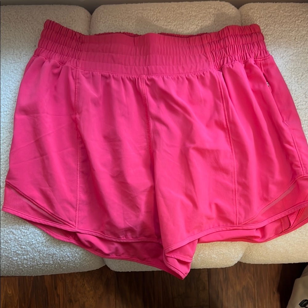 Lululemon Athletica Pink Athletic Shorts Lightweight Moisture-Wicking